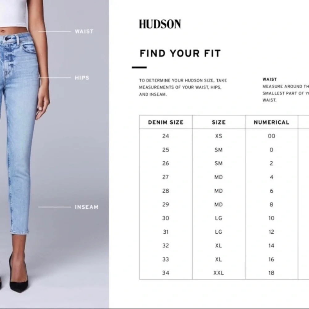 Hudson 26 (2) Bacara Crop Straight Cuffed Jeans Womens Stretch Low Rise Flap